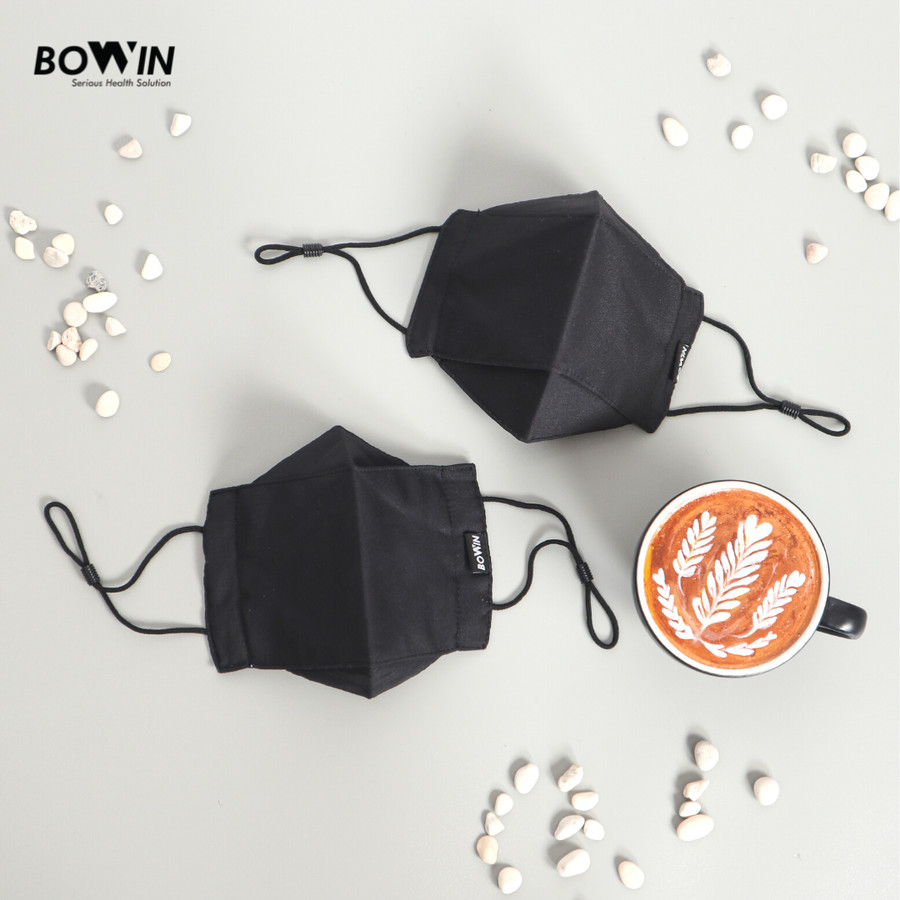 Bowin Masker Bomber - 2x Anti Bakteri & Percikan (Masker Kain 4ply) - Gambar 3