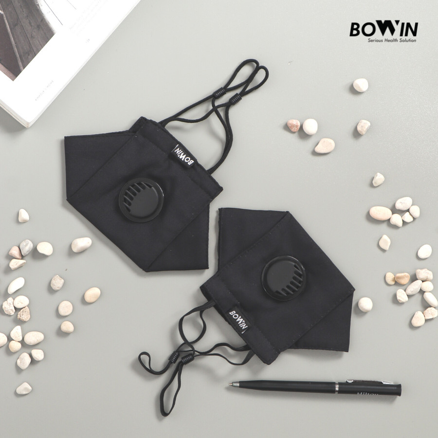 Bowin Masker Bomber - 2x Anti Bakteri & Percikan (Masker Kain 4ply) - Gambar 2