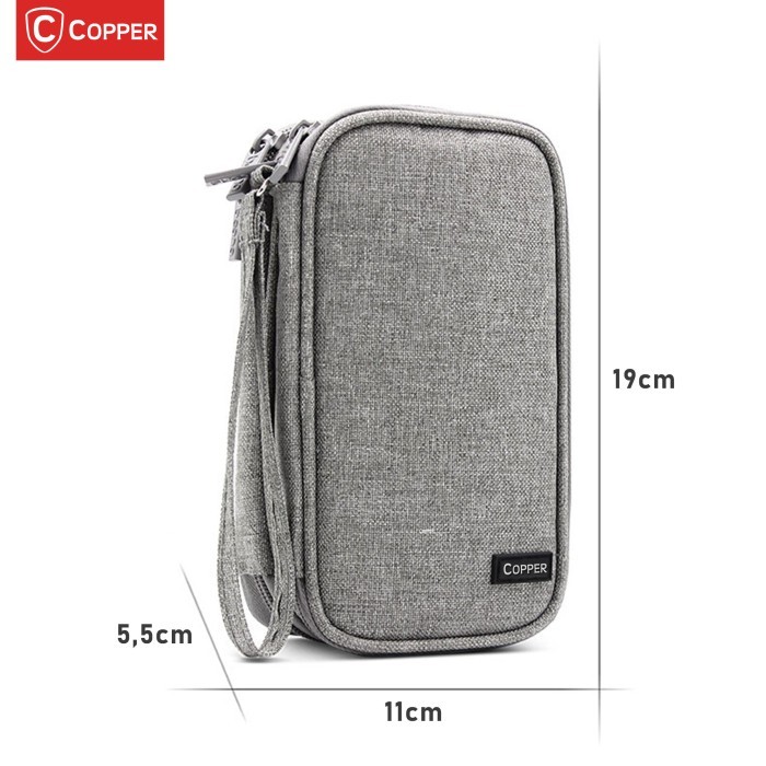 Copper Tas Gadget Powerbank Waterproof Multifungsi 2 Layer - Gambar 3