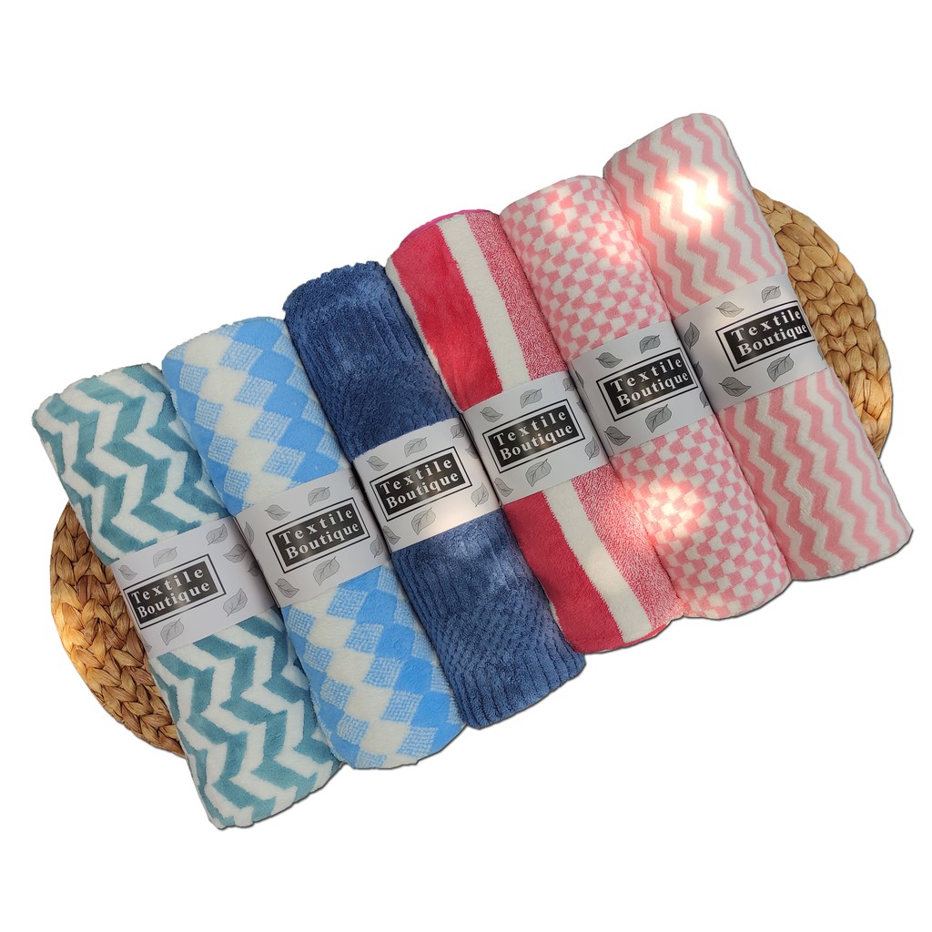 Handuk Microfiber Zigzag Polkadot - Gambar 3