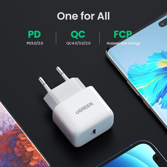 UGREEN USB Wall Charger USB-C 20W Mini PD - Gambar 3