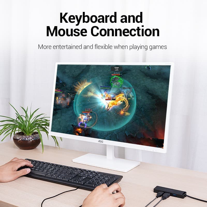 Usb HUB Vention 4 Port Usb 3.0 2.0 High Speed Power Adapter OTG - CHM 2.0, 0.15m - Gambar 3